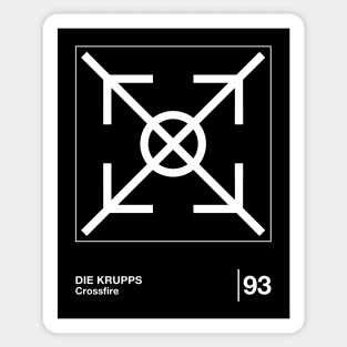 Die Krupps / Minimalist Graphic Fan Artwork Design Sticker